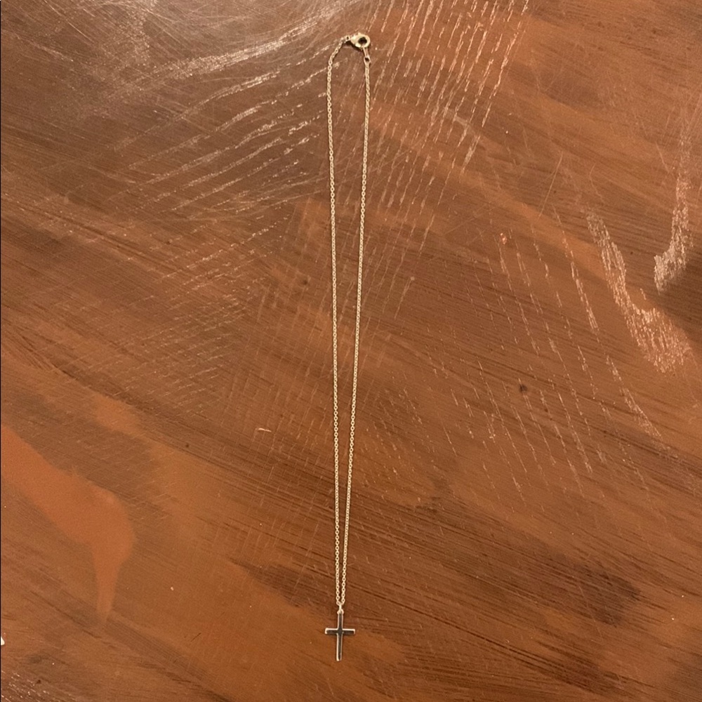 Silver Cross Nexklace